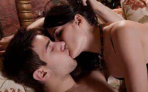 European teenager Soko A and boyfriend kissing during foreplay