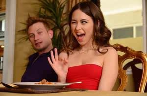 Young girls Melissa Moore  Riley Reid bang a couple of guys on a blind date