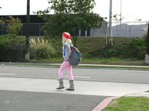 Innocent blonde schoolgirl Piper Perri is all tease on walk home from school