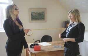 Sexy schoolgirl Amy Green gets dominated by her lesbian teacher Elise